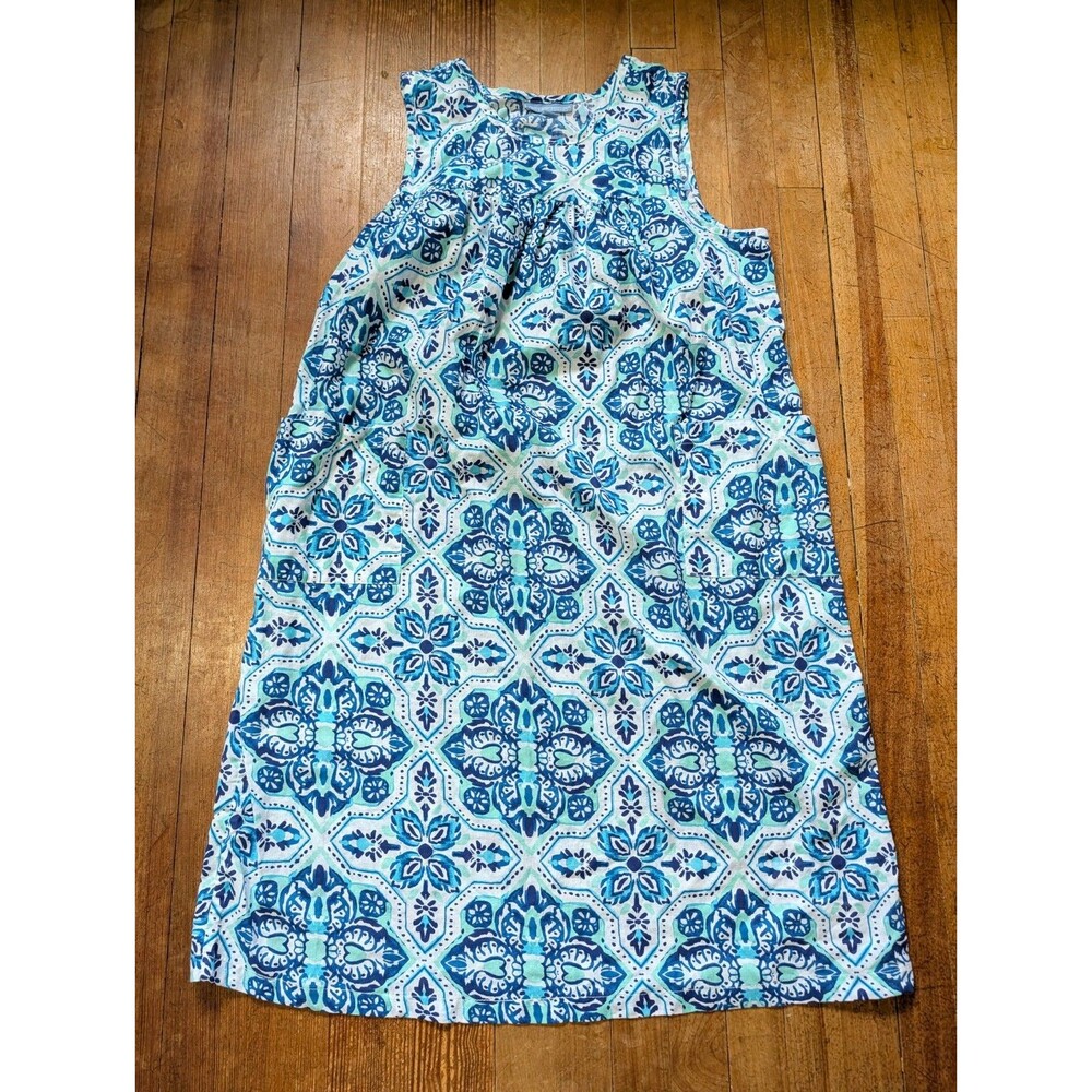 Only Necessities Women's Print Lounger Dress Size Medium M 14/16 Casual